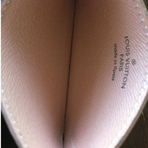 Monogram Card Holder Rose Nacre Interior Wallet - Picture 4 of 7